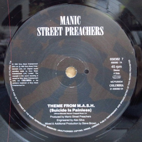 MANIC STREET PREACHERS / FATIMA MANSIONS, THE (マニック・ストリート・プリーチャーズ/ファティマ・マンションズ) - Theme From M.A.S.H. (UK オリジナル 7")