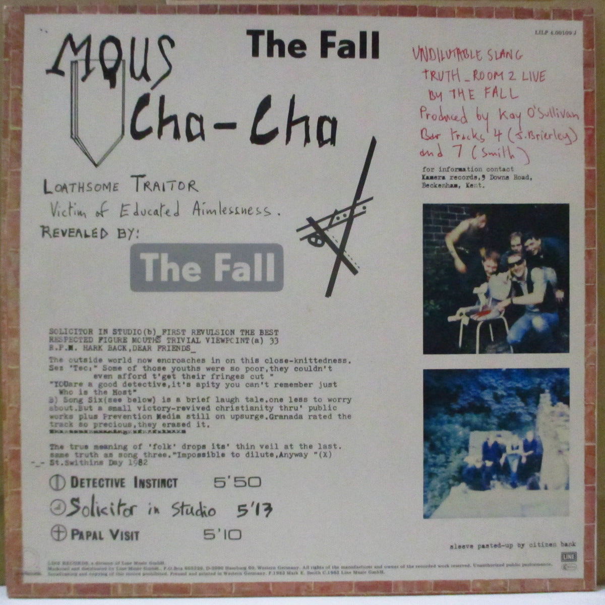 FALL, THE (ザ・フォール) - Room To Live (German '86 限定再発ホワイトヴァイナル LP)