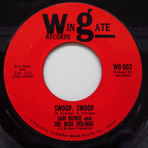 SAM BOWIE AND THE BLUE FEELINGS - Swoop, Swoop