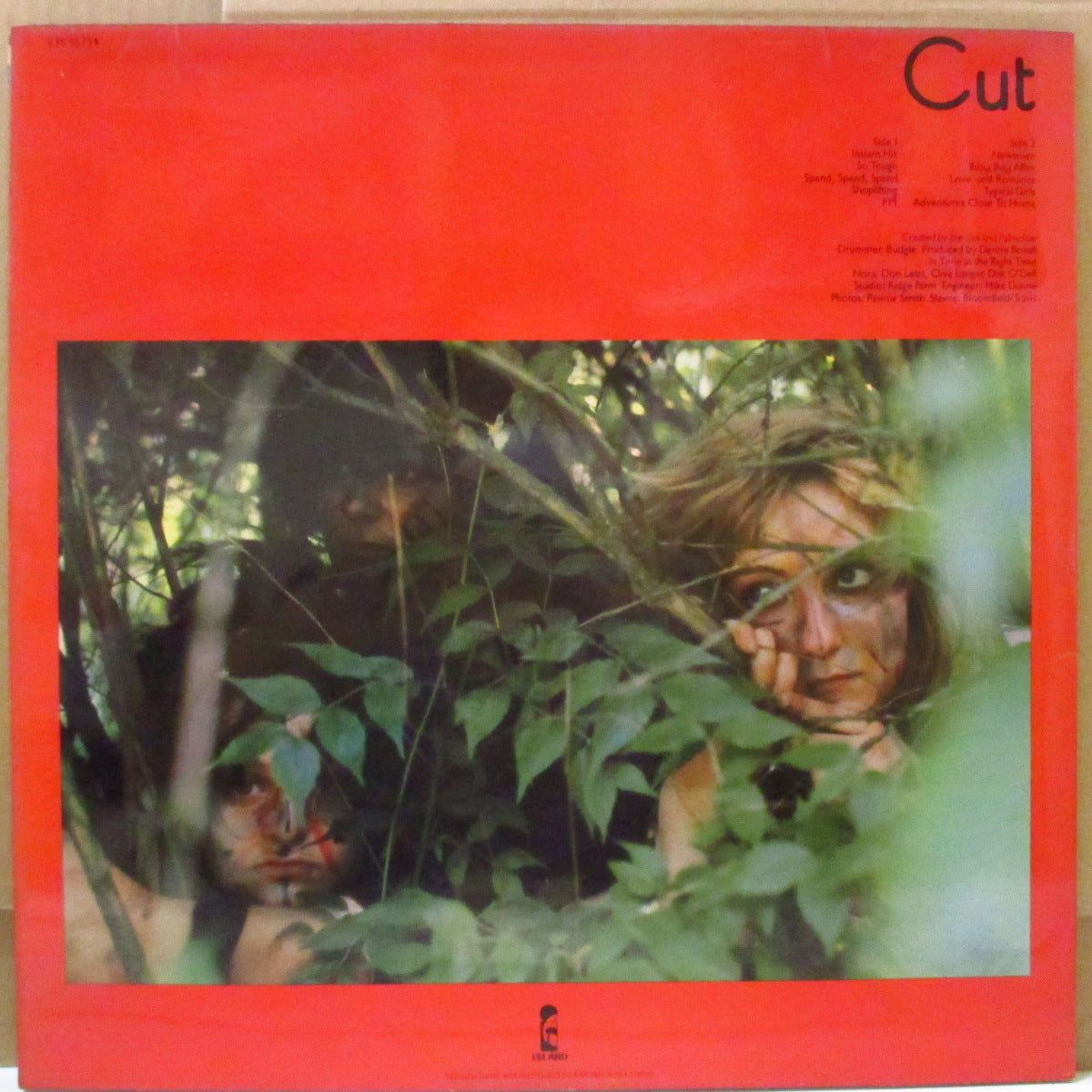SLITS, THE (ザ・スリッツ) - Cut (UK オリジナル・片面シルエットラベ LP+インナー/両面コーティングジャケ)
