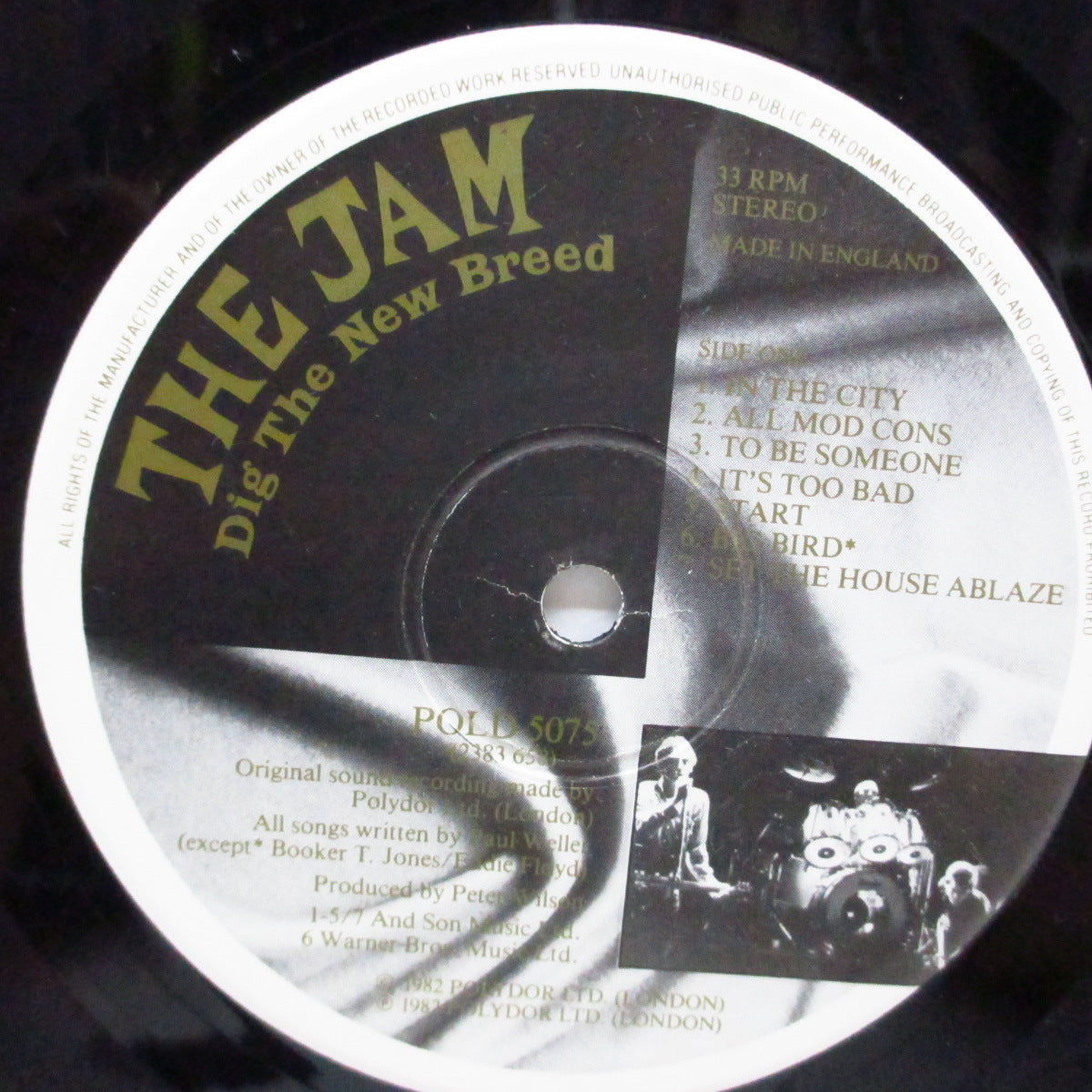 JAM, THE (ザ・ジャム) - Dig The New Breed (UK オリジナル LP+インナー、光沢折り返しジャケ/POLD 5075)