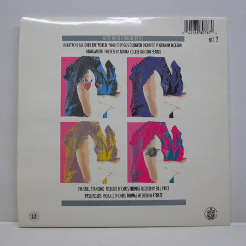 ELTON JOHN (エルトン・ジョン) - Heartache All Over The World (UK 限定 2x7インチ+レアステッカー付き見開きジャケ)