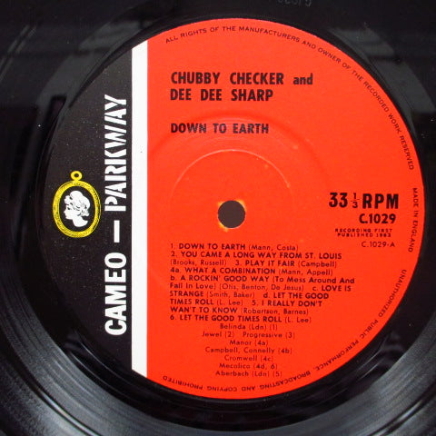 CHUBBY CHECKER & DEE DEE SHARP (チャビー・チェッカー & ディー・ディー・シャープ) - Down On Earth (UK Orig.Mono LP/CFS)