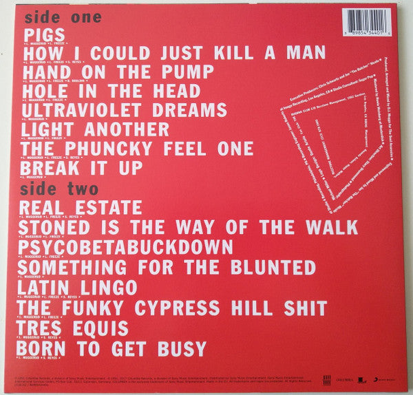 CYPRESS HILL (サイプレス・ヒル) - S.T. <1st Album> (EU 限定復刻再発180グラム重量 LP/NEW)