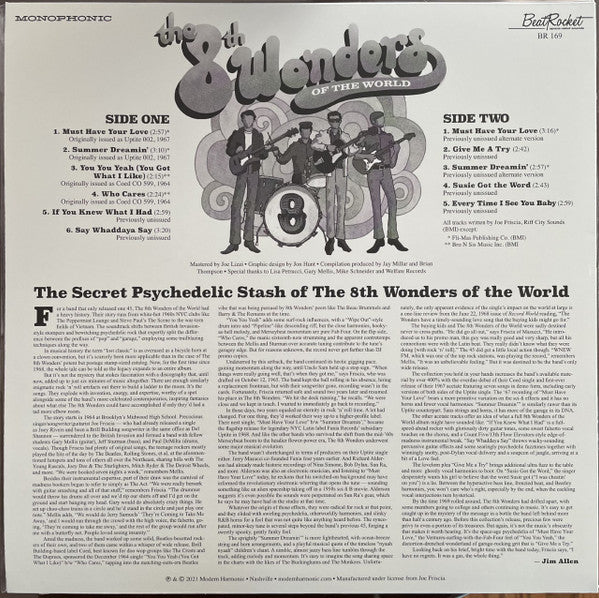 8th WONDERS OF THE WORLD (エイス・ワンダーズ・オブ・ザ・ワールド) - S.T. (US 限定「オレンジVINYL」モノラル LP/New)