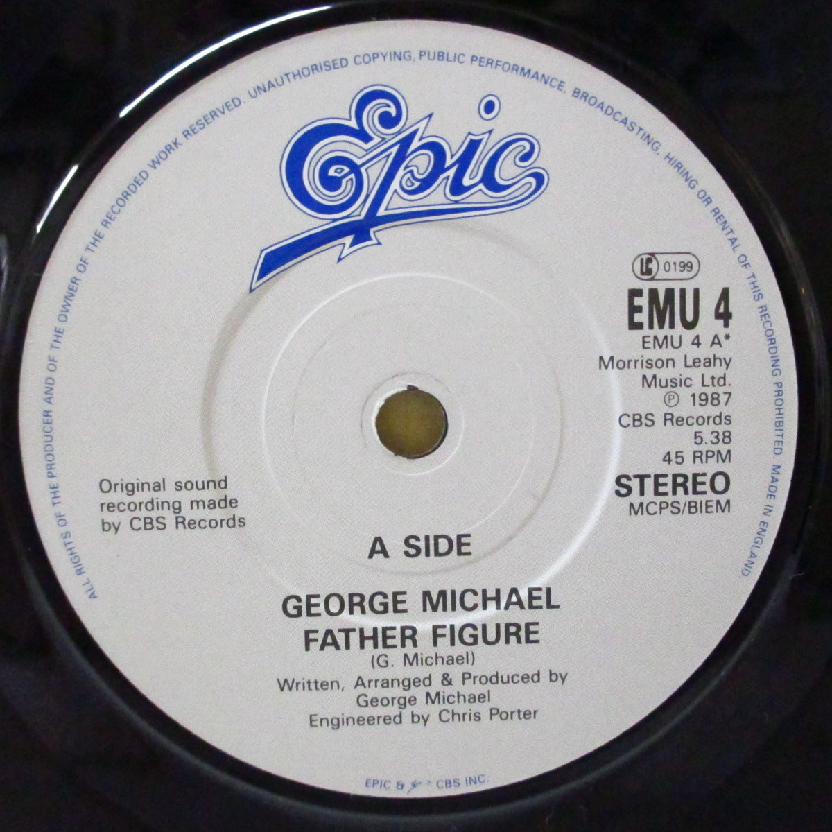 GEORGE MICHAEL (ジョージ・マイケル) - Father Figure (UK オリジナル 7"+PS)