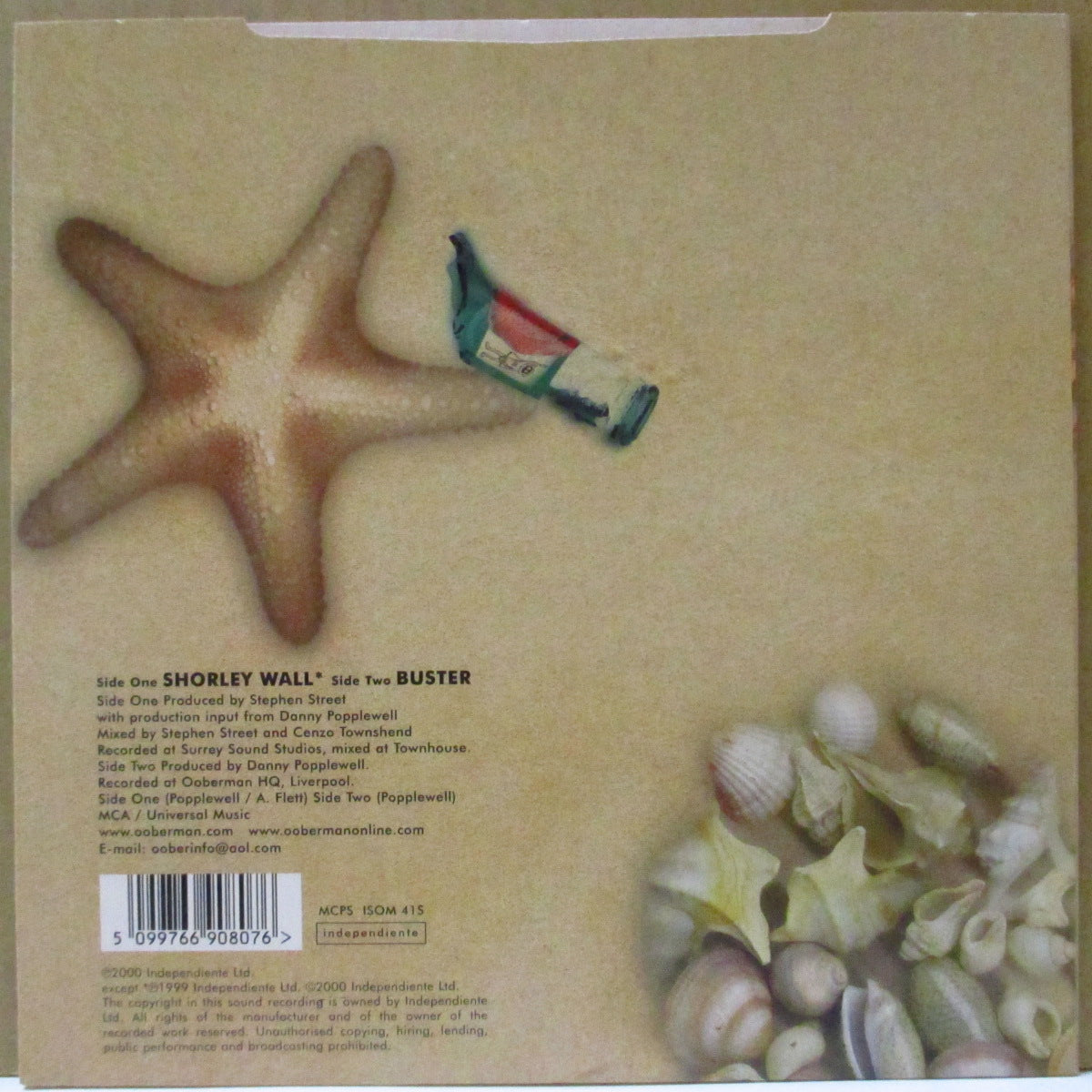 OOBERMAN (オーベルマン) - Shorley Wall (UK Orig.7")