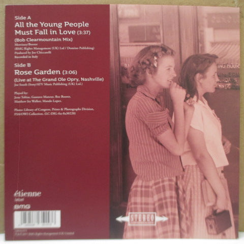 MORRISSEY (モリッシー) - All The Young People Must Fall In Love (UK/EU '18 限定クリアヴァイナル 7インチ+レアステッカー付きマット固紙ジャケ)