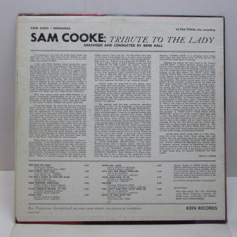 SAM COOKE (サム・クック) - Tribute To The Lady (US Orig.Mono)