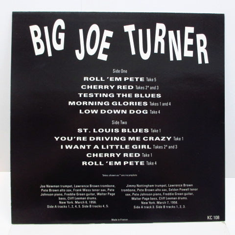 JOE TURNER-The Unissued Takes (FRANCE Orig.)