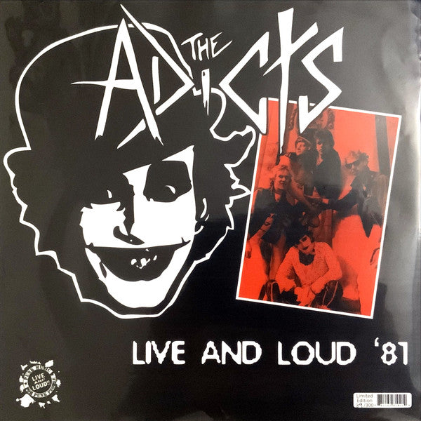 ADICTS, THE (ジ・アディクツ) - Live And Loud '81(US 300 Ltd.White Vinyl LP / New)