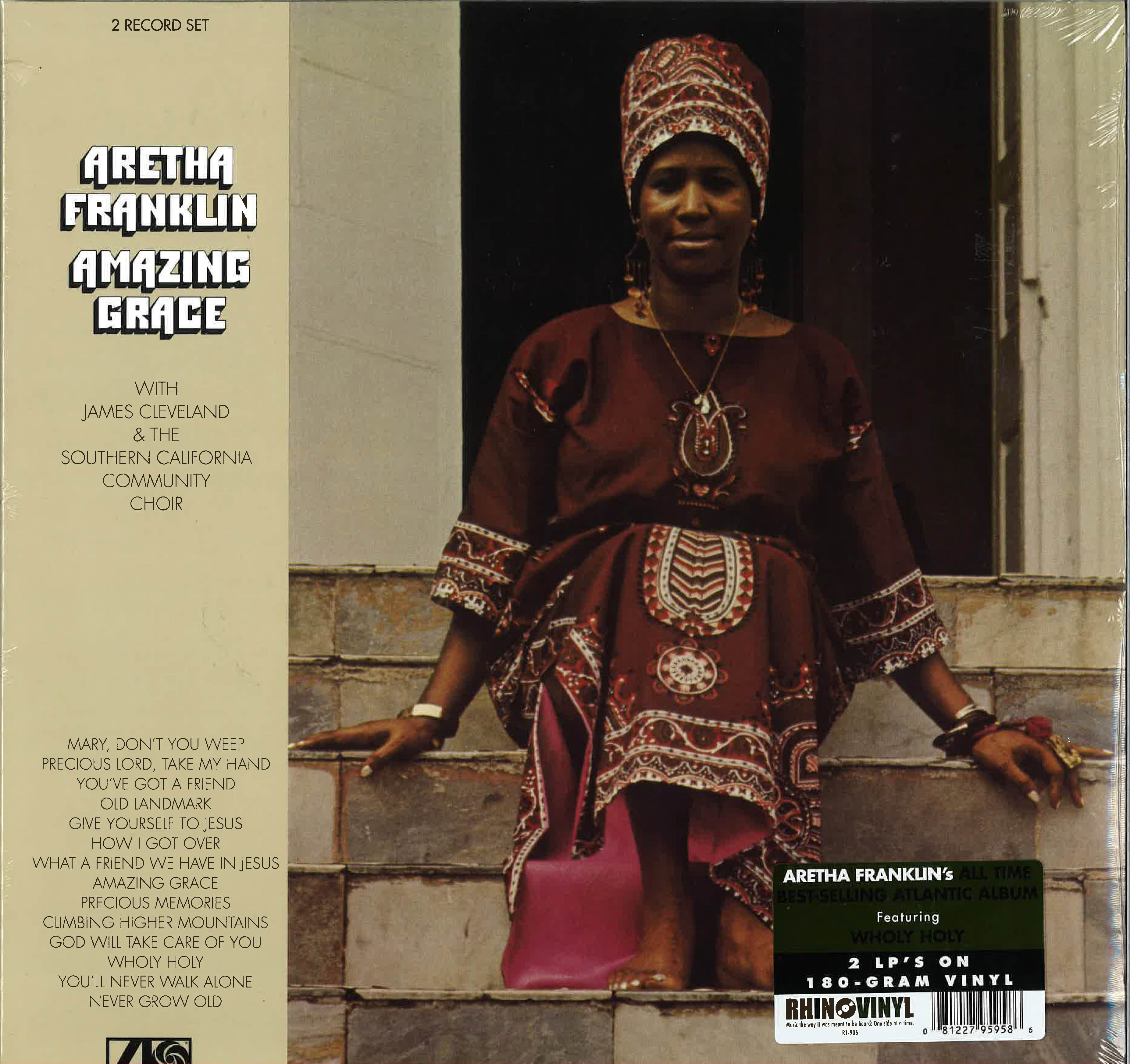 ARETHA FRANKLIN (アレサ・フランクリン) - Amazing Grace (EU 限定復刻再発180gリマスター「黒盤」LPx2枚組-見開きジャケ/New #8122795958) 72年名作ゴスペル・ライブ!