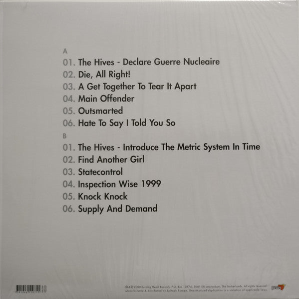 HIVES, THE (ザ・ハイヴズ) - Veni Vidi Vicious (EU 限定再発 LP/NEW)