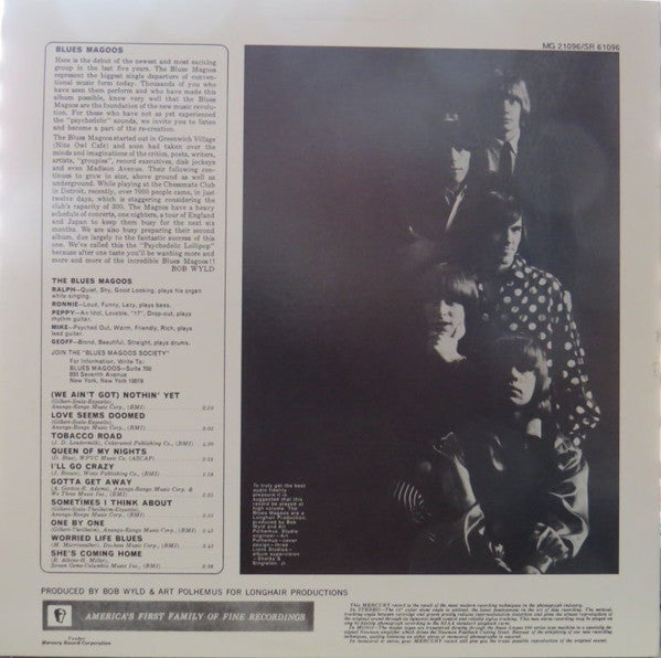 BLUES MAGOOS (ブルース・マグース) - Psychedelic Lollipop (US 限定復刻再発 LP/New)米60'sサイケ・ガレージ'66年名作デビュー・アルバム!
