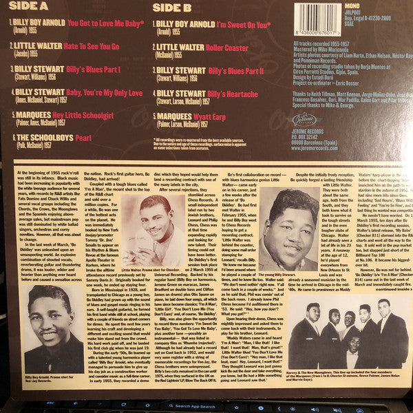 BO DIDDLEY (V.A.) (ボ・ディドリー) - IIs A...Session Man (スペイン限定180g モノラル LP/New)55〜57年スタジオ・セッション編集