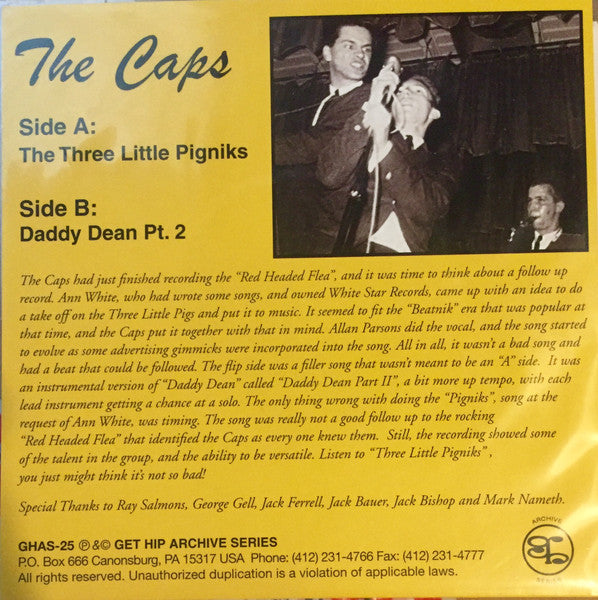 CAPS, THE (ザ・キャップス) - The Three Little Pigniks (US 限定ジャケ付再発 7"/New)