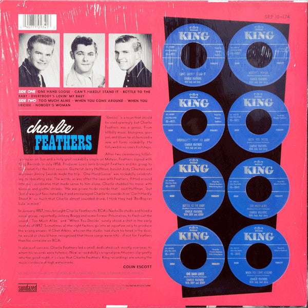 CHARLIE FEATHERS (チャーリー・フェザーズ) - Charlie Feathers (US/EU Ltd.10" LP/New)