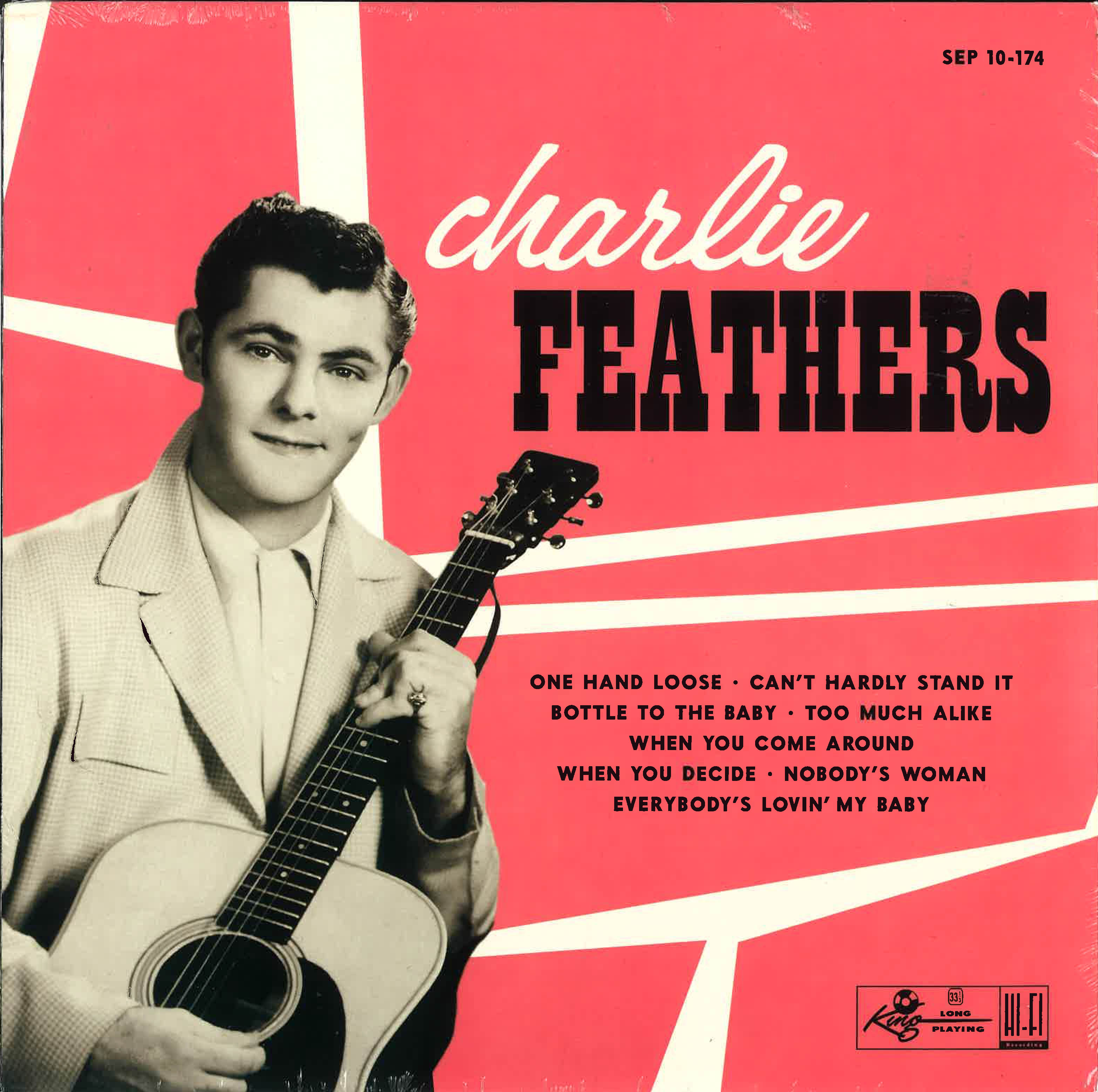 CHARLIE FEATHERS (チャーリー・フェザーズ) - Charlie Feathers (US/EU Ltd.10" LP/New)