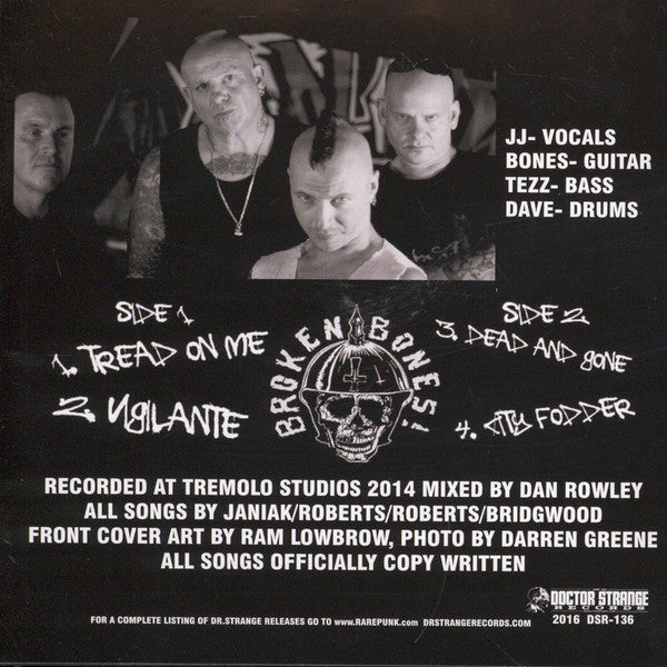 BROKEN BONES (ブロークン・ボーンズ) - Vigilante (US 限定プレス再発 7"/ New)