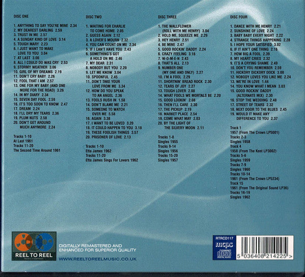 ETTA JAMES (エタ・ジェイムズ) - Four Classic Albums Plus Singles (EU 限定デジパック 4xCD/New)
