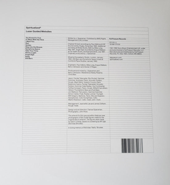 SPIRITUALIZED (スピリチュアライズド) - Lazer Guided Melodies (US 限定復刻リマスター再発スペシャル・エディション180グラム重量 2xLP/NEW)