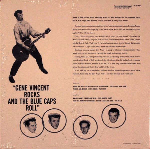 GENE VINCENT & HIS BLUE CAPS (ジーン・ヴィンセント) - Rocks & The Blue Caps Roll (US 限定復刻再発アナログ LP/New)