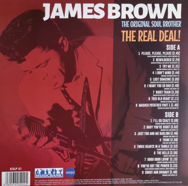 JAMES BROWN (ジェームス・ブラウン) - The Original Soul Brother - The Real Deal! (UK Limited 180g LP/New)