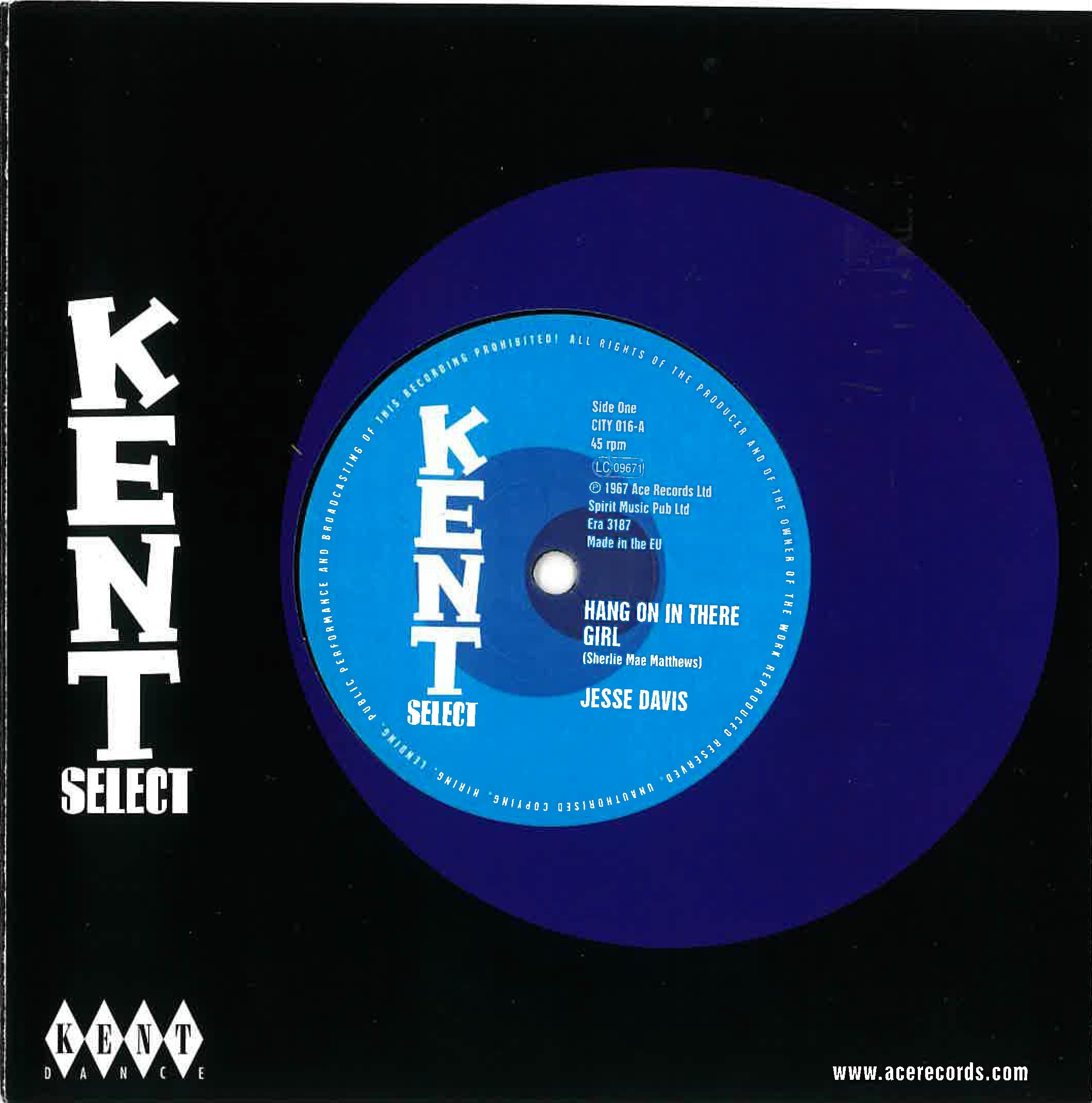 JESSE DAVIS (ジェシィ・デイヴィス) - Hang On In There Girl (UK Ltd.Reissue 7"+CS/New)