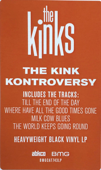 KINKS (キンクス) - The Kink Kontroversy (EU 限定復刻再発モノラル LP/New BMGCAT-743LP)