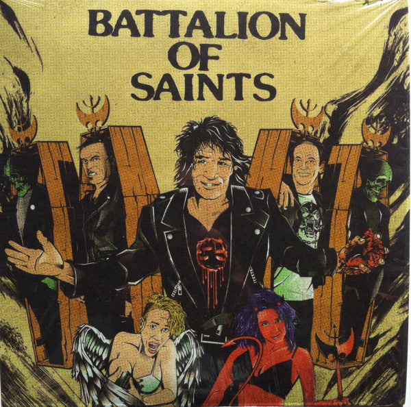 BATTALION OF SAINTS (バタリオン・オブ・セインツ) - Darkness +2 (US 800枚限定ブラックヴァイナル 7"「廃盤 New」)