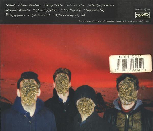 FUGAZI (フガジ) - End Hits (US 「正規」限定再発CD / New) '97年5thアルバム!