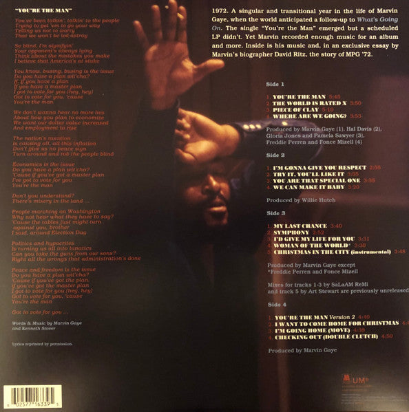 MARVIN GAYE (マーヴィン・ゲイ) - You're The Man (US Limited 2xLP/New)