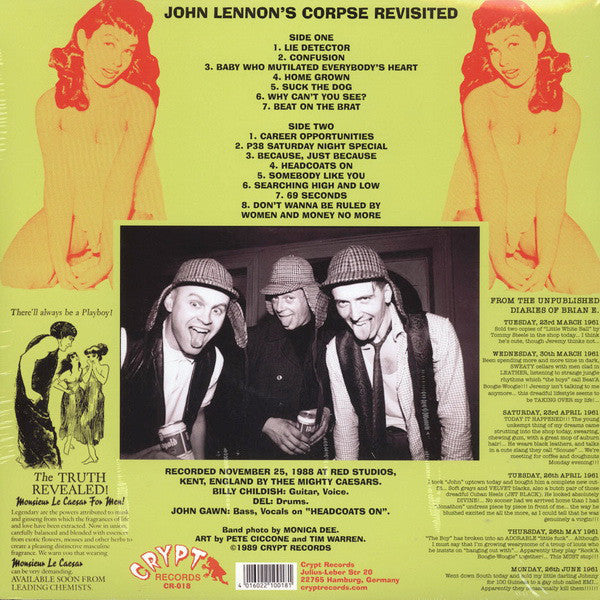 MIGHTY CAESARS (マイティ・シーザーズ) - John Lennon's Corpse Revisited (ドイツ 限定再発 LP/New) ビリー・チャイルディッシュ結成バンド、'89年6作目アルバム!