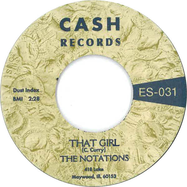 NOTATIONS (ノーテイションズ) - That Girl (US 限定再発「黒盤」7インチ+カンパニースリーブ/New) 美メロ・甘茶ノーザン!