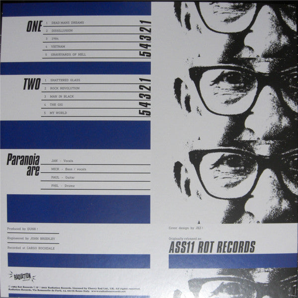PARANOIA (パラノイア) - Shattered Glass (Italy 100 Ltd.Reissue Blue Vinyl LP / New)