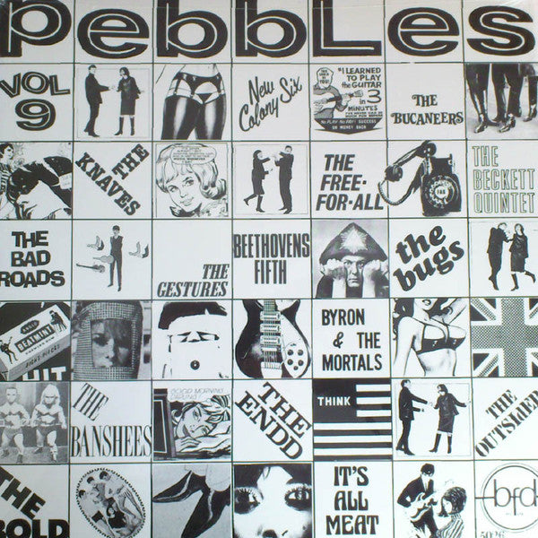 V.A. (60's ガレージパンク名作シリーズコンピ) - Pebbles Vol.9 (US 限定復刻再発「黒盤 」LP/New)