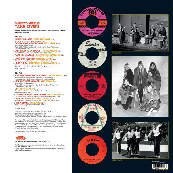 V.A. (60's 欧米ガールズ・ガレージ・コンピ) - Girls With Guitars TAKE OVER! (UK-EU 限定リリース「レッド VINYL」モノラル LP/New)