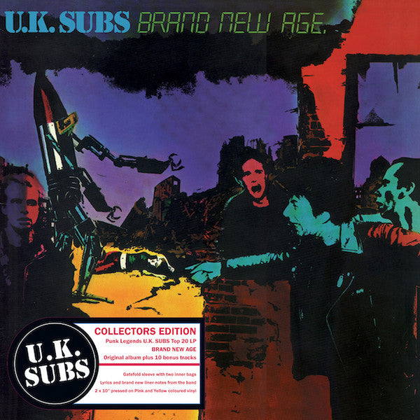 U.K. SUBS (U.K. サブス) - Brand New Age (EU 限定再発ピンク&イエローヴァイナル 2x10"/ New)