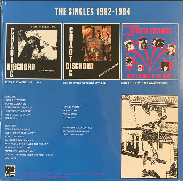 CHAOTIC DISCHORD (カオティック・ディスコード) - Don't Throw It All Away Plus Singles (US 750 Limited Reissue LP / New)