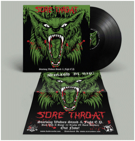 SORE THROAT (ソアー・スロウト) - Starving Wolves Stand & Fight E.P. (Italy 350枚限定プレス LP/ New)