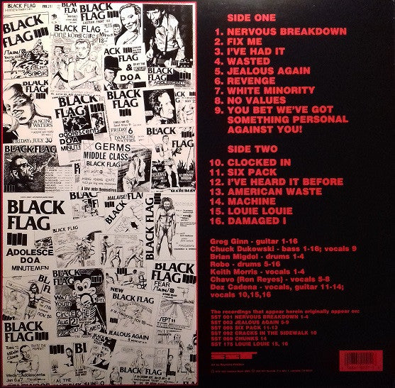 BLACK FLAG (ブラック・フラッグ) - The First Four Years (US 「正規」限定再発 LP / New) ロリンズ加入以前の初期16曲 !