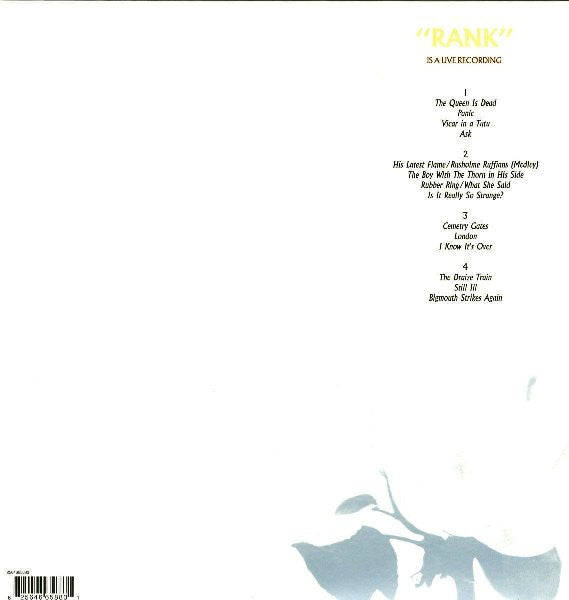 SMITHS, THE (ザ・スミス) - Rank (EU 限定復刻再発180g重量 2xLP +ポスター/NEW)