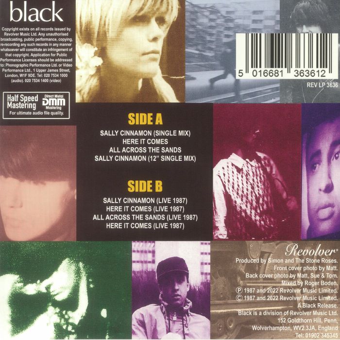 STONE ROSES, THE (ストーン・ローゼズ) - Sally Cinnamon (UK 限定復刻ハーフスピード・リマスター再発オレンジヴァイナル 12")