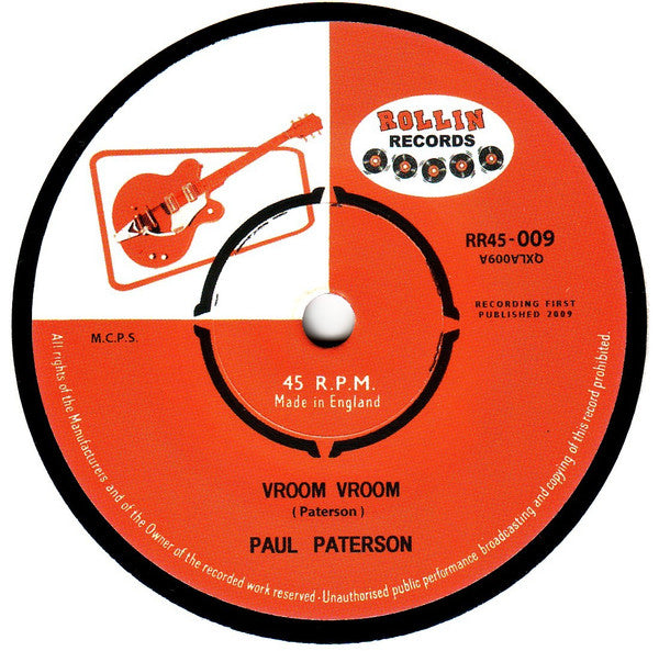 PAUL PATERSON (ポール・ペイターソン) - Vroom Vroom / Feelin' Good (UK Limited 7"/NEW)