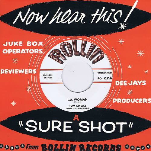 TOM LAVELLE & THE SOUTHERN SOUND (トム・ラヴェル・アンド・ザ・サザン・サウンド) - L.A. Woman / Oh Yeah! (UK Limited 7"/NEW)