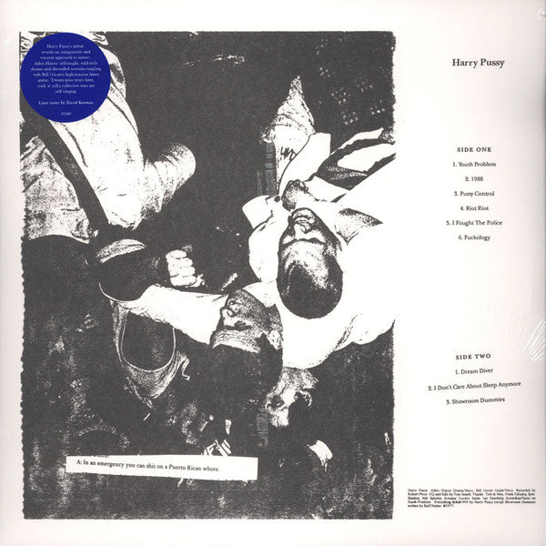 HARRY PUSSY (ハリー・プッシー) - S.T. (US Ltd.Reissue LP/NEW)