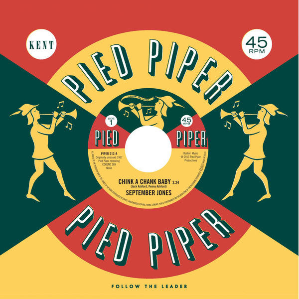 SEPTEMBER JONES / The Pied Piper Players (セプテンバー・ジョーンズ / パイドパイパーズ) - Chink A Chank Baby (UK Ltd.Reissue 7"+CS/New)