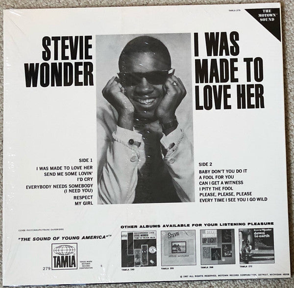 STEVIE WONDER (スティービー・ワンダー) - I Was Made To Love Her (US 限定復刻再発 LP/New) ’67年7作目アルバム