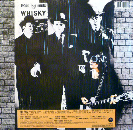 T.REX (T.レックス) - Bolan's Zip Gun (UK Ltd.Remastered Reissue 180g LP/New-DEMREC-05) くり抜きジャケ再現限定復刻再発!