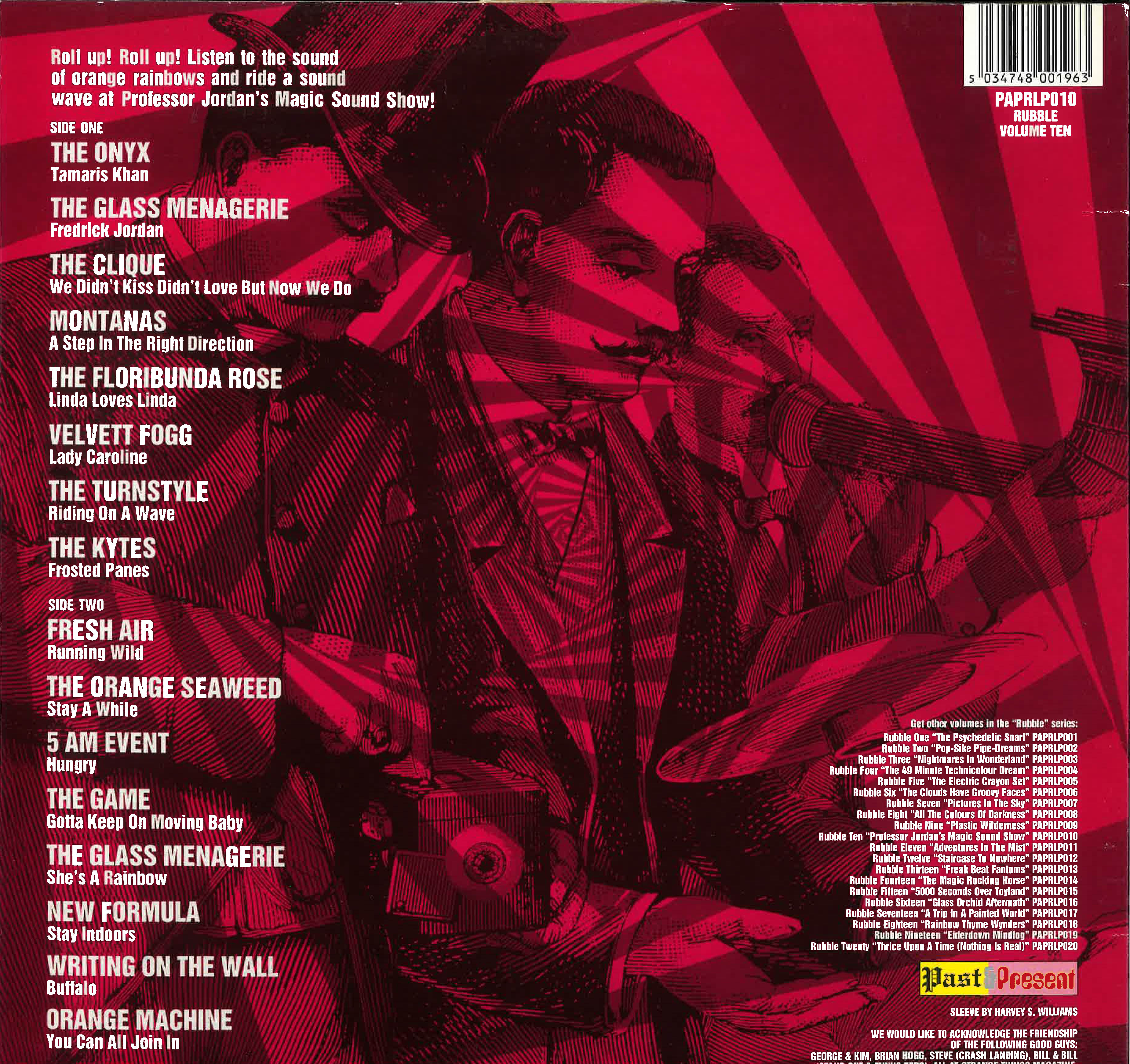 V.A. (V.A. ペブルス英国版「MODフリークビート、サイケ」編。) - Rubble Vol.10 : Professor Jordan's Magic Sound Show (UK Ltd.Reissue LP/廃盤 New)